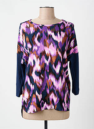 T-shirt manches 3/4 manches 3/4 bleu STREET ONE femme