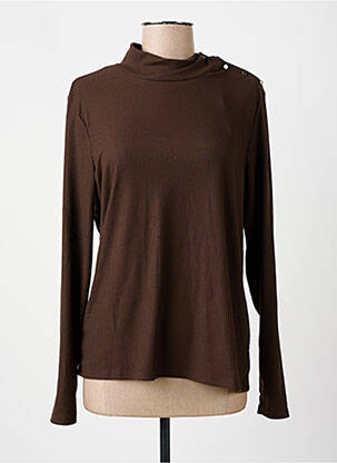 T-shirt manches longues manches longues marron DIANE LAURY femme