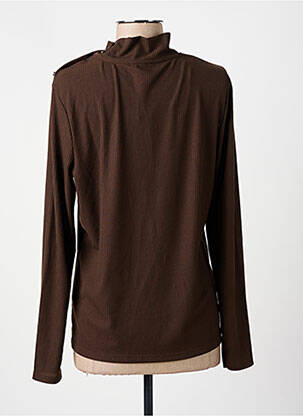 T-shirt manches longues manches longues marron DIANE LAURY femme