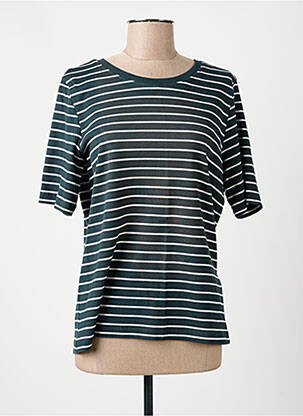 T-shirt coupe droite manches courtes vert CECIL femme