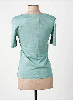 T-shirt col v manches courtes vert STREET ONE femme