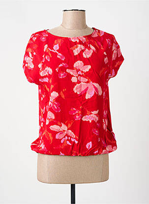 T-shirt col rond manches courtes rouge STREET ONE femme