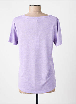 T-shirt sérigraphie floquée manches courtes violet STREET ONE femme