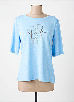 T-shirt sérigraphie floquée manches courtes bleu STREET ONE femme