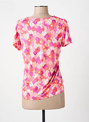 T-shirt imprimé fantaisie manches courtes rose JULIE GUERLANDE femme