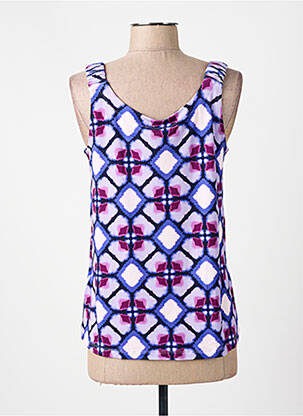Débardeur stretch sans manche violet STREET ONE femme