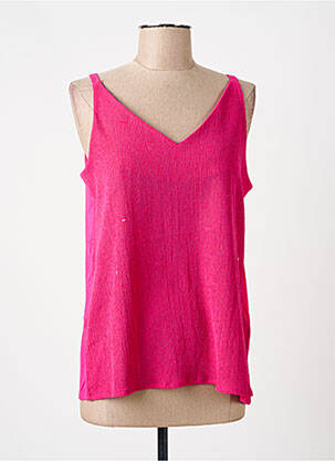 Débardeur coupe droite sans manche rose STREET ONE femme