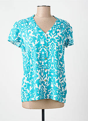 Chemisier bleu C'EST BEAU LA VIE femme