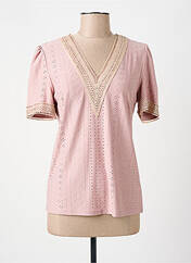 T-shirt rose NARA pour femme seconde vue