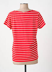 T-shirt rouge C'EST BEAU LA VIE pour femme seconde vue