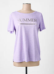 T-shirt violet STREET ONE pour femme seconde vue