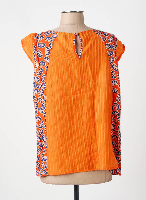 Top orange AZAY pour femme