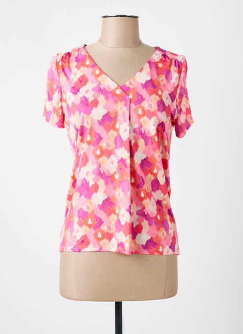 T-shirt rose JULIE GUERLANDE pour femme