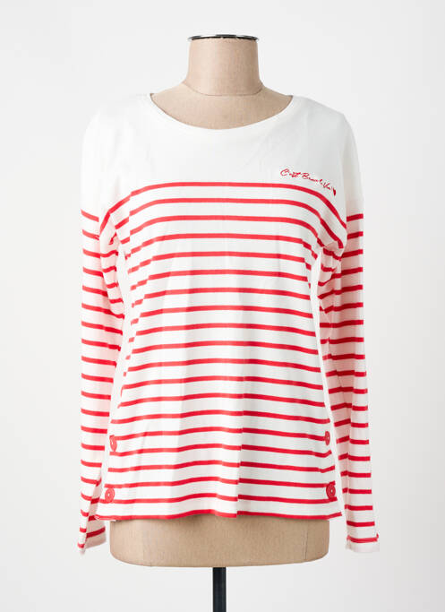 T-shirt rouge C'EST BEAU LA VIE pour femme
