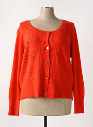 Gilet manches longues stretch orange JULIE GUERLANDE femme