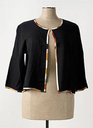 Gilet manches longues manches 3/4 noir AZAY femme