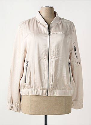 Blouson effet matière satinée beige STREET ONE femme