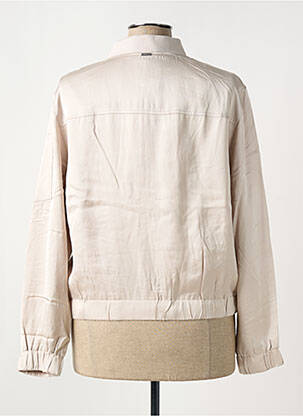 Blouson col v beige STREET ONE femme