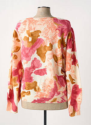 Pull stretch manches longues orange C'EST BEAU LA VIE femme