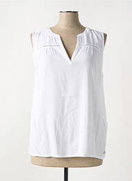 Blouse légère et transparente sans manche blanc STREET ONE femme