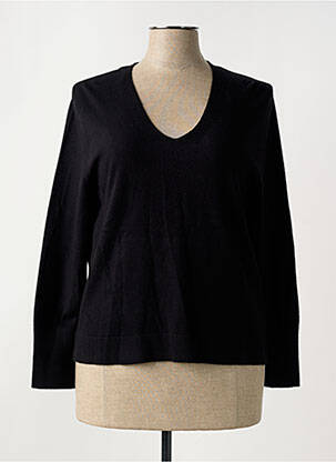 Pull col v manches longues noir STREET ONE femme