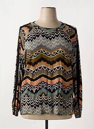 Pull coupe cintrée manches longues noir AZAY femme