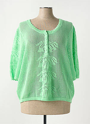 Pull vert C'EST BEAU LA VIE femme