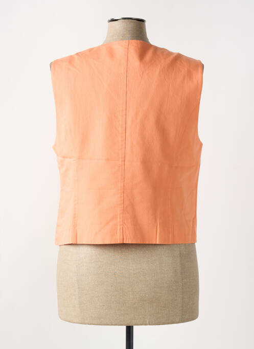 Gilet sans manche orange C'EST BEAU LA VIE pour femme
