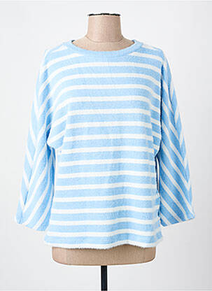 Pull coupe droite manches longues bleu CECIL femme