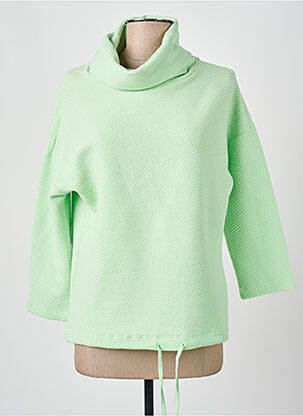 Pull stretch manches 3/4 vert STREET ONE femme
