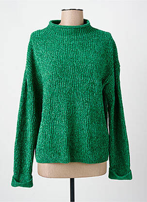 Pull coupe cintrée manches longues vert STREET ONE femme