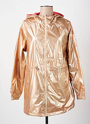 Imperméable manches longues a capuche or C'EST BEAU LA VIE femme