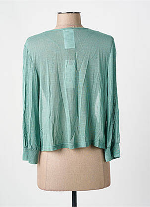 Gilet manches longues coupe cintrée vert STREET ONE femme