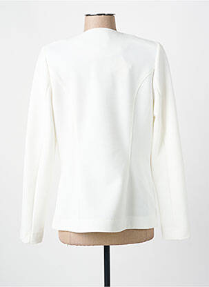 Veste casual col rond blanc BARBARA LEBEK femme
