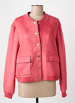 Veste casual col rond rouge C'EST BEAU LA VIE femme
