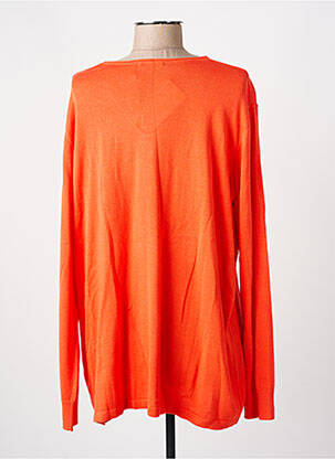 Pull coupe droite manches longues orange CECIL femme