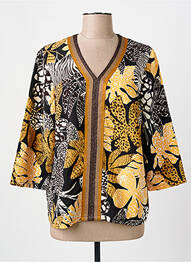 Blouse imprimé fantaisie manches 3/4 noir DIANE LAURY femme