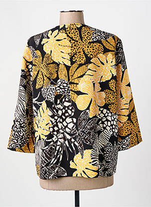 Blouse imprimé fantaisie manches 3/4 noir DIANE LAURY femme