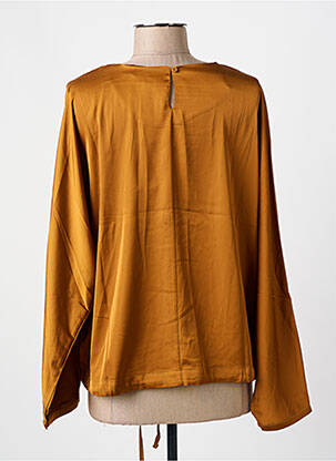 Blouse col rond manches longues marron BROADWAY femme