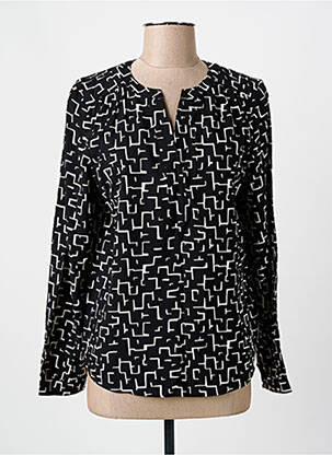Blouse imprimé fantaisie manches longues noir STREET ONE femme