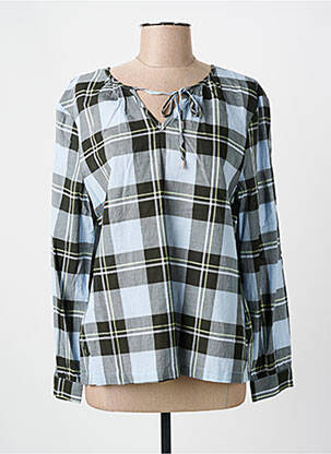 Blouse col rond manches longues bleu STREET ONE femme