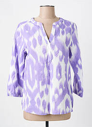 Blouse imprimé fantaisie manches 3/4 violet STREET ONE femme