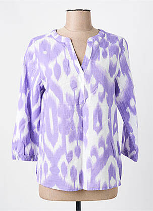Blouse imprimé fantaisie manches 3/4 violet STREET ONE femme