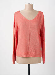 Pull orange C'EST BEAU LA VIE pour femme seconde vue
