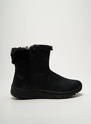 Bottines/boots bout rond talon plat jusqu'à 3cm noir SKECHERS femme