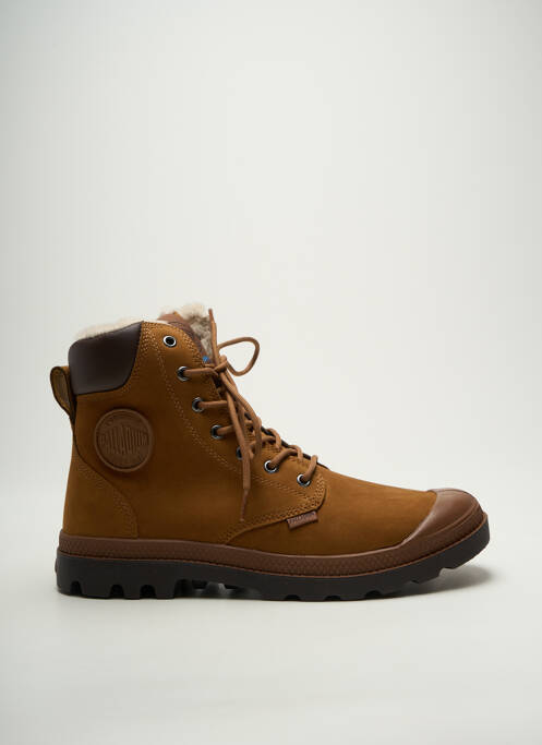 Bottines/boots fourrée bout rond marron PALLADIUM homme