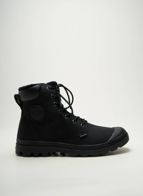 Bottines/boots fourrée bout rond noir PALLADIUM homme