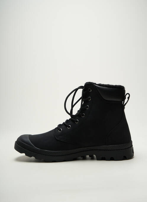 Bottines/boots fourrée bout rond noir PALLADIUM homme