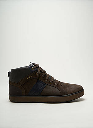 Baskets bout rond bout rond marron GEOX homme