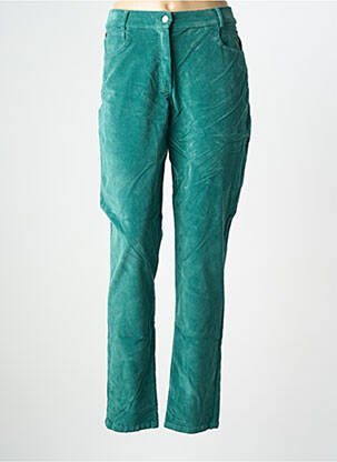 Pantalon droit stretch taille normale vert GUY DUBOUIS femme